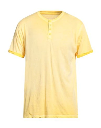 Shop Bomboogie Man T-shirt Yellow Size Xxl Cotton