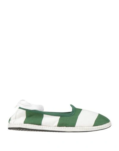 Lac Milano Woman Loafers Green Size 10 Textile Fibers In Green