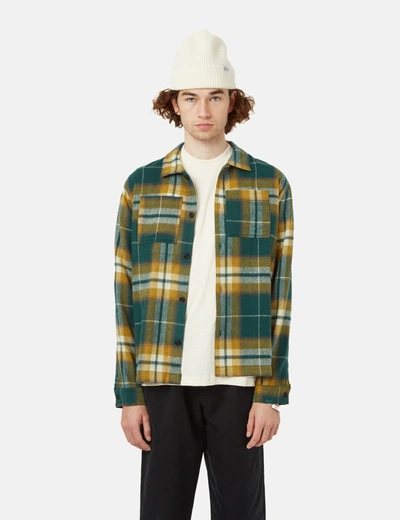 Shop Bhode Overshirt (plaid) In Green