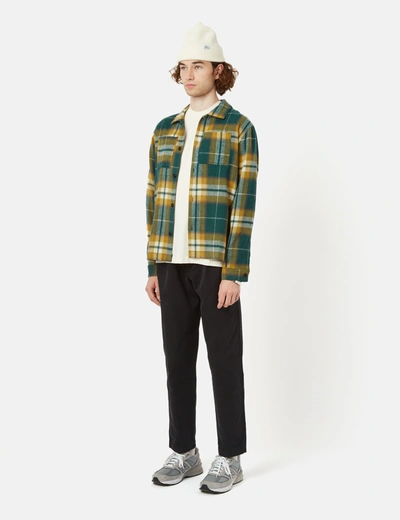 Shop Bhode Overshirt (plaid) In Green