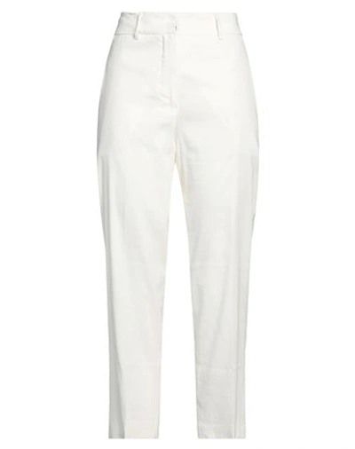 Shop Seventy Sergio Tegon Woman Pants Ivory Size 6 Linen, Viscose, Elastane In White