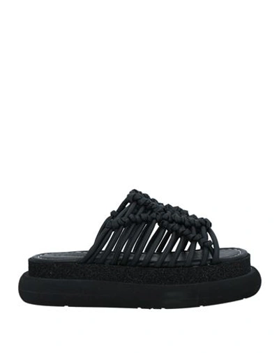 Shop Le Ruemarcel Woman Sandals Black Size 8 Soft Leather
