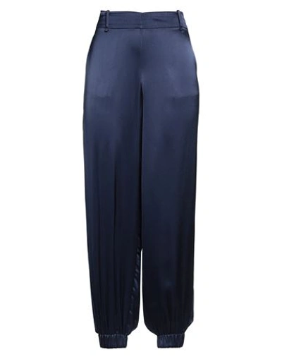 Shop Jijil Woman Pants Navy Blue Size 12 Viscose