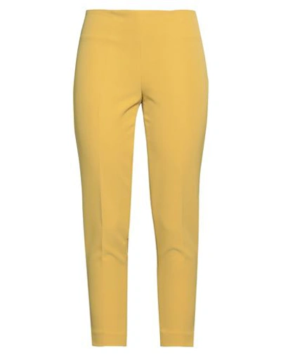 Cecilia Hansel Woman Pants Yellow Size 4 Polyester, Elastane In Yellow