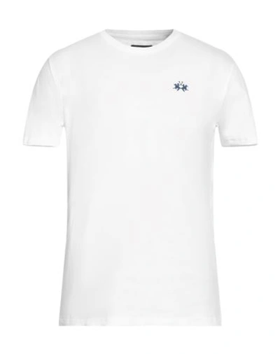 Shop La Martina Man T-shirt White Size Xl Cotton