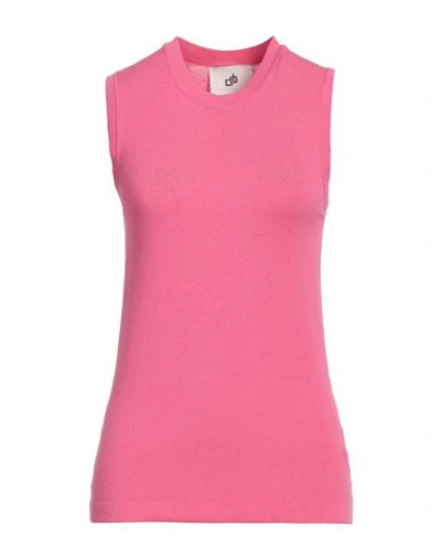 Shop Compagnia Italiana Woman Sweater Fuchsia Size S Viscose, Polyester In Pink