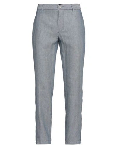 Shop S.b. Concept S. B. Concept Man Pants Navy Blue Size 34 Cotton, Linen