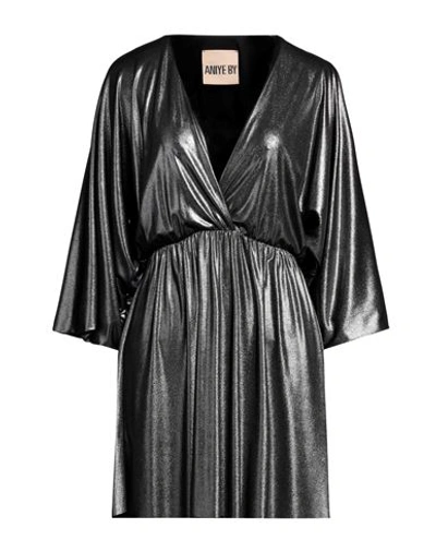 Aniye By Woman Mini Dress Charcoal Size 8 Polyester, Elastane In Grey