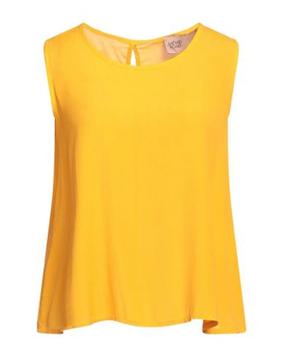 Shop Même Road Woman Top Ocher Size 4 Viscose, Rayon In Yellow