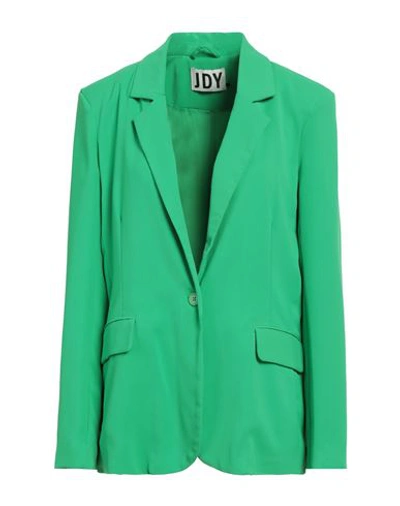 Shop Jacqueline De Yong Woman Blazer Green Size S Polyester