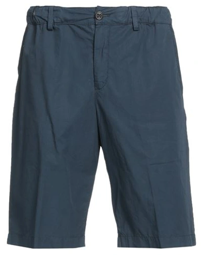 Shop Paul & Shark Man Shorts & Bermuda Shorts Midnight Blue Size 32 Cotton