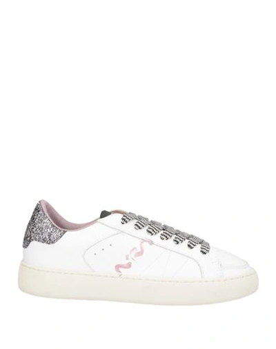 Nira Rubens Woman Sneakers White Size 11 Soft Leather In White