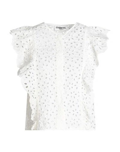 Shop Essentiel Antwerp Woman Shirt Ivory Size 8 Cotton, Polyester In White