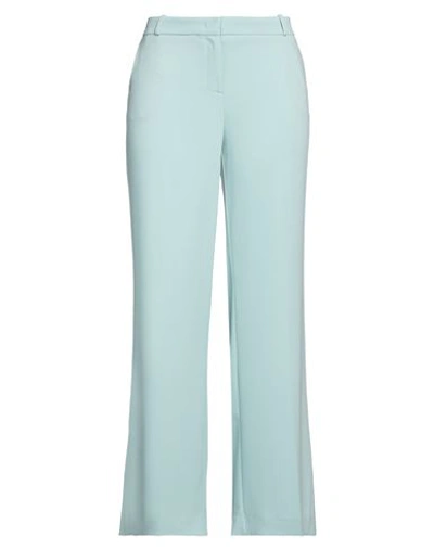 Kiltie Woman Pants Light Green Size 12 Polyester, Elastane In Green