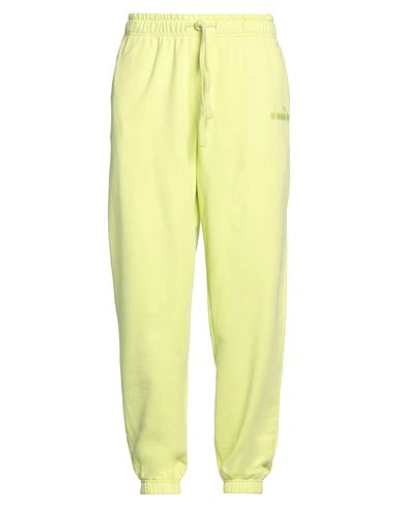 Shop Diadora Man Pants Yellow Size L Cotton