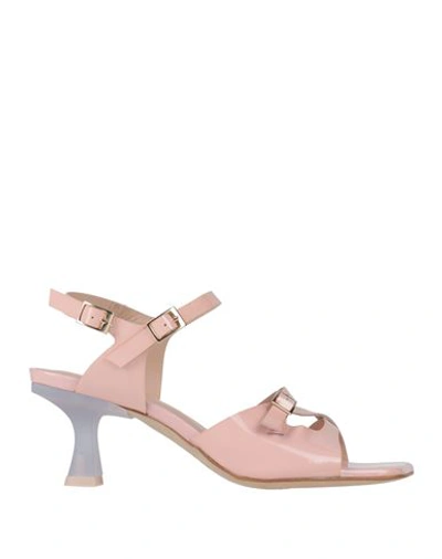 Shop Zinda Woman Sandals Pink Size 7 Leather