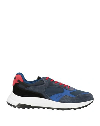 Hogan Hyperlight Low-top Suede Sneakers In Blue