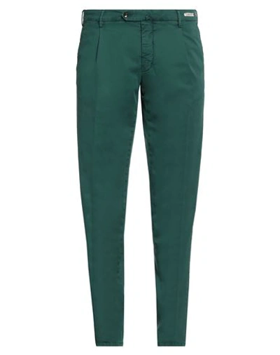 Shop L.b.m 1911 L. B.m. 1911 Man Pants Emerald Green Size 40 Cotton, Elastane