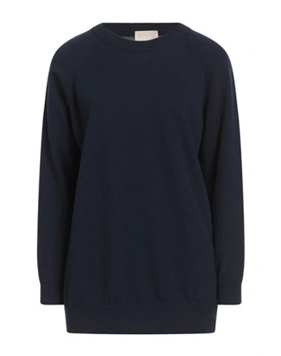 Drumohr Woman Sweater Midnight Blue Size L Cashmere In Blue