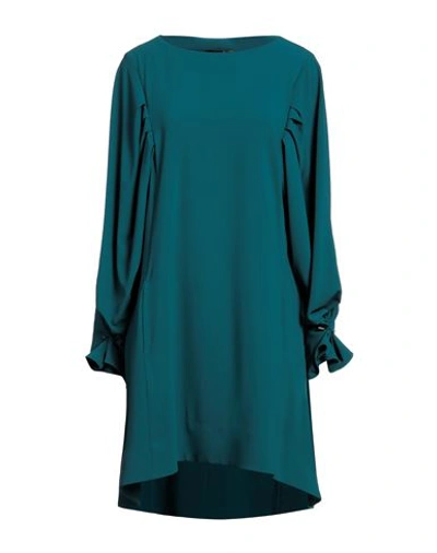 Shop Eureka By Babylon Woman Mini Dress Deep Jade Size 6 Polyester, Elastane In Green