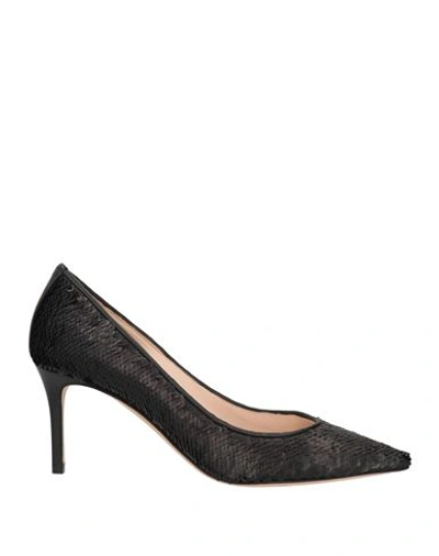 Rodo Woman Pumps Black Size 11 Textile Fibers In Black