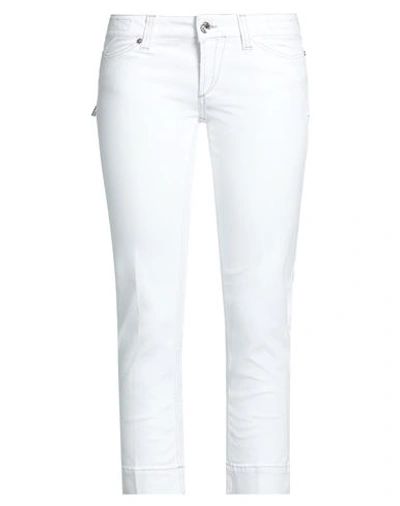 Shop Jacob Cohёn Woman Jeans White Size 30 Cotton, Elastane