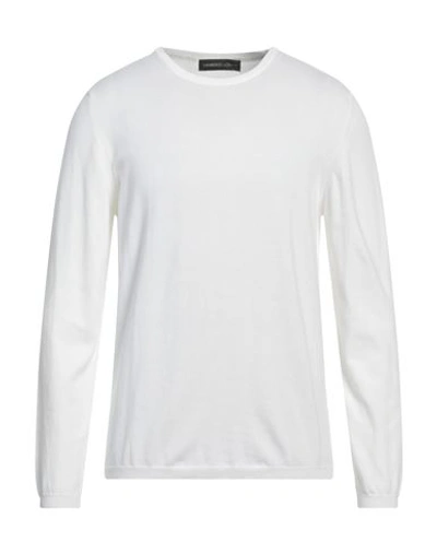 Shop Lamberto Losani Man Sweater White Size 40 Cotton