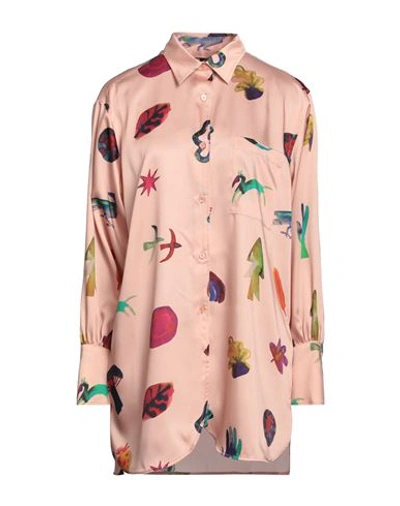 Shop Ps By Paul Smith Ps Paul Smith Woman Shirt Blush Size 8 Polyester In Pink