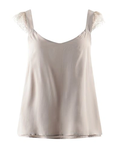 Shop Compagnia Italiana Woman Top Off White Size 8 Acetate, Silk