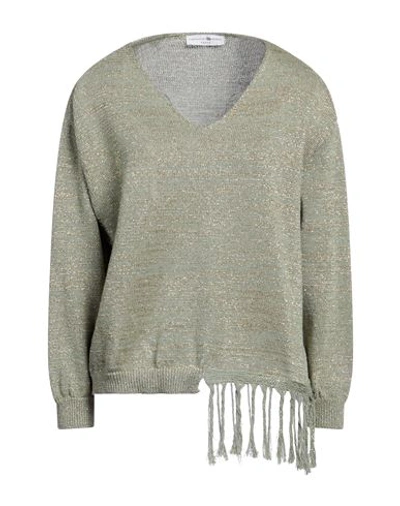 Fabrication Général Paris Woman Sweater Military Green Size Onesize Acrylic In Green