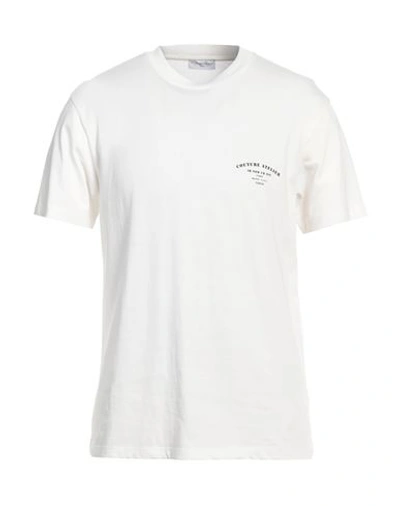 Shop Ih Nom Uh Nit Man T-shirt Off White Size S Cotton, Elastane