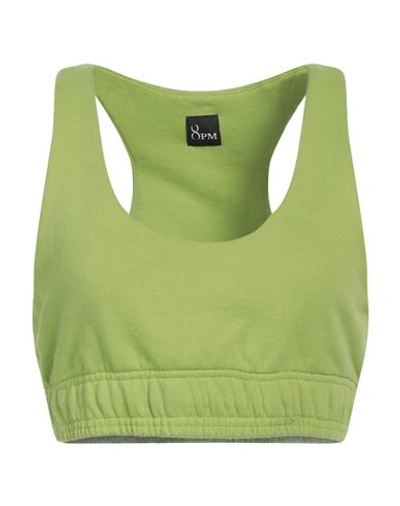 8pm Woman Top Acid Green Size M Cotton In Green