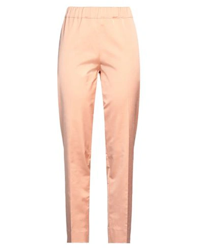 Shop D-exterior D. Exterior Woman Pants Apricot Size 10 Viscose, Cotton, Elastane In Orange