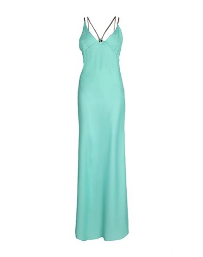 Shop Monique Garçonne Woman Maxi Dress Light Green Size 12 Polyester
