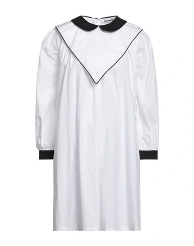 Shop Batsheva Woman Mini Dress White Size 4 Cotton