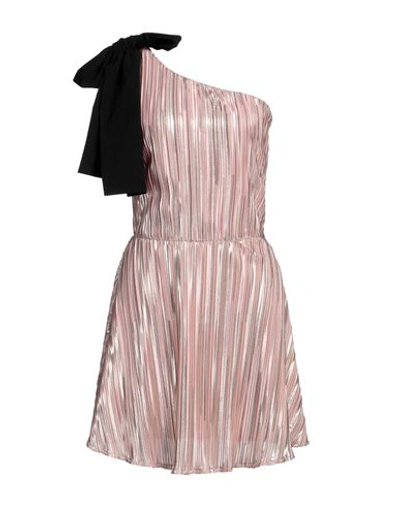 Shop Le Volière Woman Mini Dress Blush Size M Polyester, Cotton In Pink