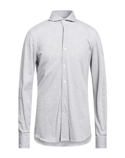 Shop Alessandro Gherardi Man Shirt Light Grey Size 15 ¾ Cotton