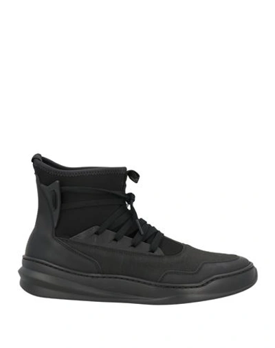 Shop Thoms Nicoll Man Sneakers Black Size 7 Soft Leather, Textile Fibers