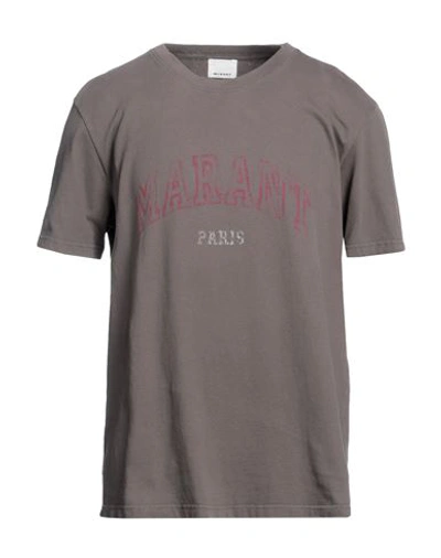 Shop Isabel Marant Man T-shirt Garnet Size M Cotton In Red