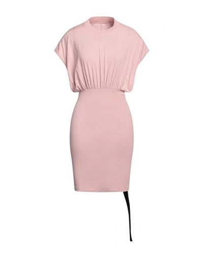 Rick Owens Drkshdw Drkshdw By Rick Owens Woman Mini Dress Pink Size L Cotton In Pink