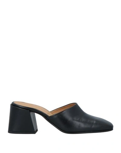 Shop Pomme D'or Woman Mules & Clogs Black Size 6 Soft Leather