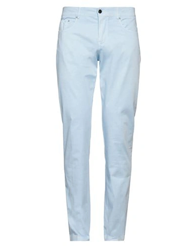Shop Panama Man Pants Sky Blue Size 33 Cotton, Elastane