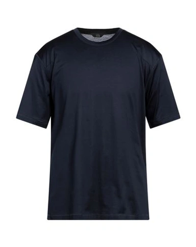 Shop Hōsio Man T-shirt Midnight Blue Size Xxl Cotton