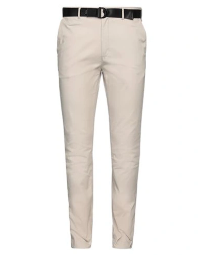 Shop Calvin Klein Man Pants Beige Size 34w-32l Cotton, Elastane