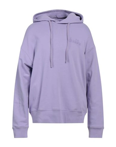 Shop Diadora Man Sweatshirt Light Purple Size M Cotton
