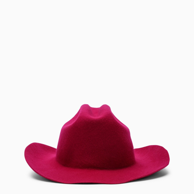 Shop Ruslan Baginskiy Cowboy Hat In Fuchsia Felt
