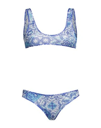 Shop F**k Project Woman Bikini Blue Size S Polyester, Polyamide, Elastane