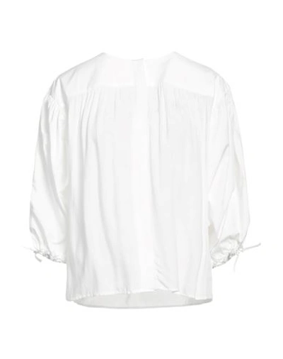 Shop Xacus Woman Shirt White Size 8 Cotton
