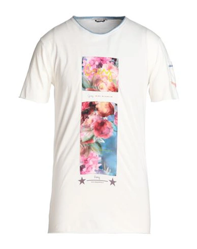 Shop Grey Daniele Alessandrini Man T-shirt White Size Xl Cotton