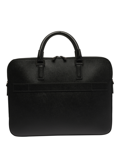 Shop Serapian Slim Business Bag In Black